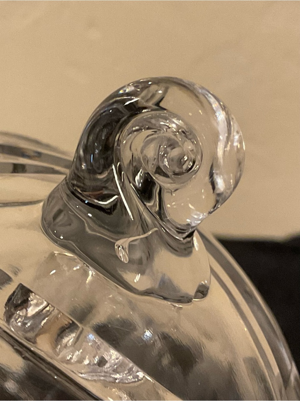 Footed Bowl Brilliant Cut Glass Crystal Sawtooth Rim Pinwheel or Floral Design - Picture 8 of 14